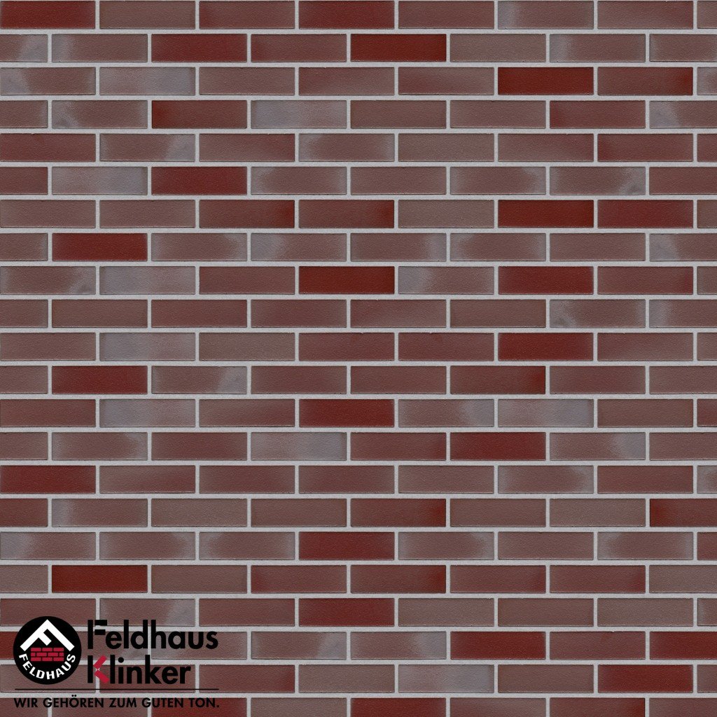 Фасадная плитка ручной формовки Feldhaus Klinker R391 Galena ardor rutila NF14, 240*14*71 мм