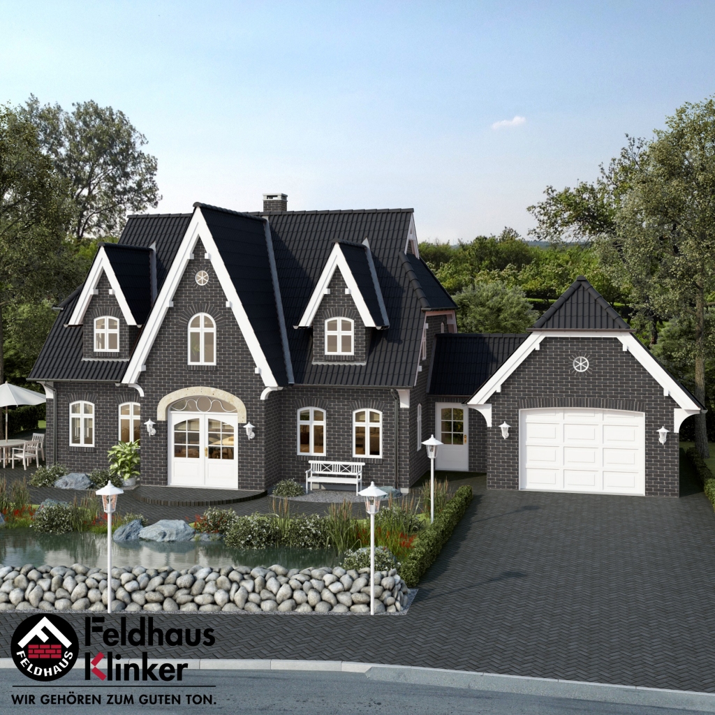 Фасадная плитка ручной формовки Feldhaus Klinker R736 vascu vulcano petino NF14, 240*14*71 мм