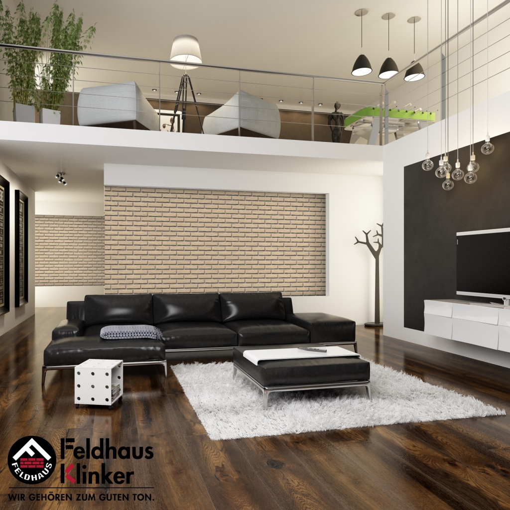 Фасадная плитка ручной формовки Feldhaus Klinker R691 Sintra perla NF14, 240*14*71 мм