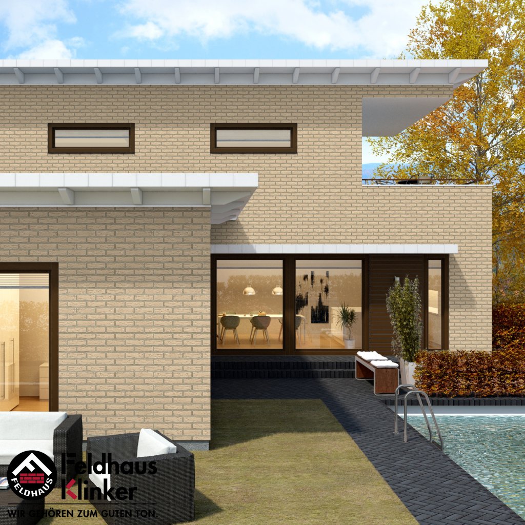 Фасадная плитка ручной формовки Feldhaus Klinker R691 Sintra perla NF14, 240*14*71 мм