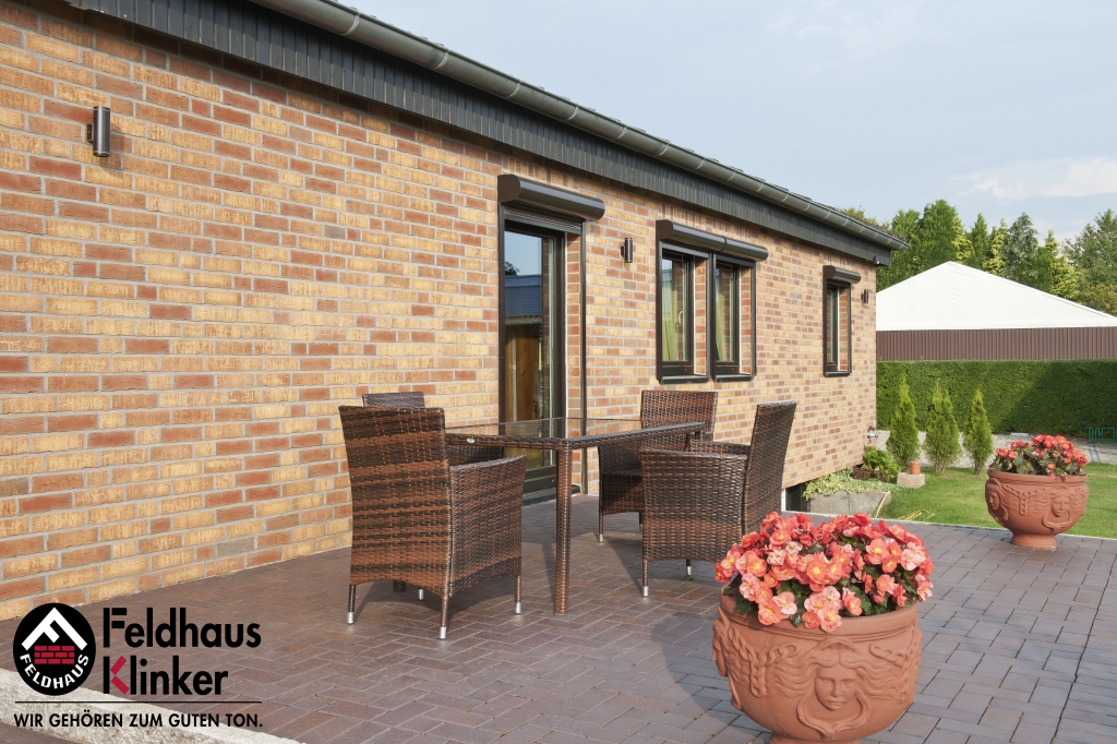 Фасадная плитка ручной формовки Feldhaus Klinker R686 Sintra ardor calino NF14, 240*14*71 мм