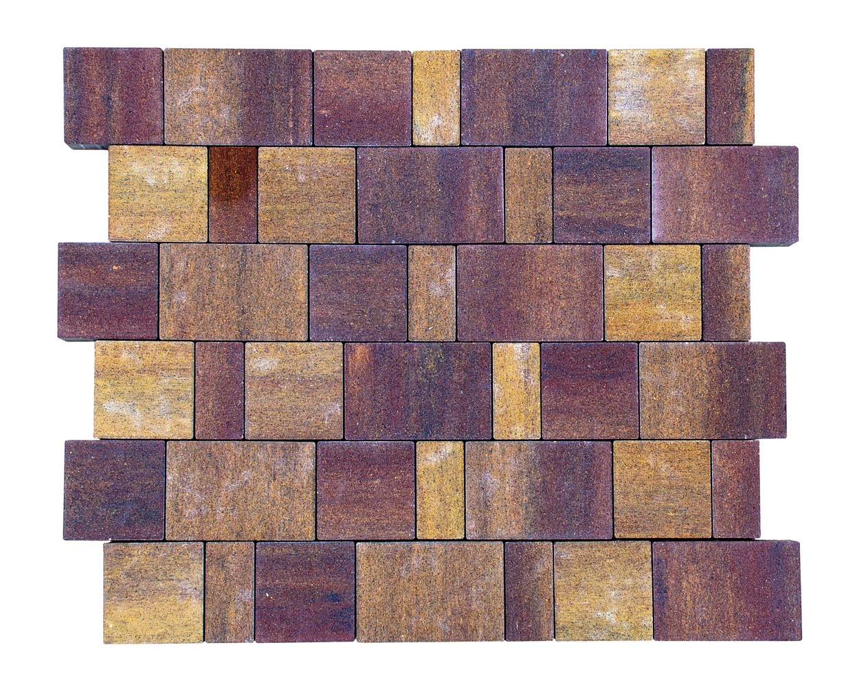 Тротуарная плитка BRAER II «Старый город Ландхаус» Color Mix Тип 3 «МАЛЬВА»